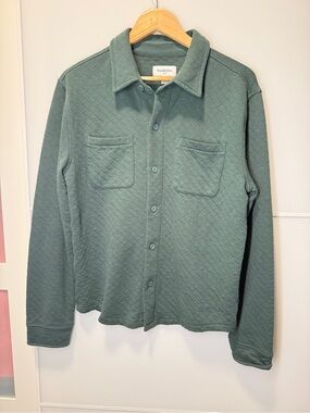 Goodfellow & Co Quilted Teal Shirt Jacket